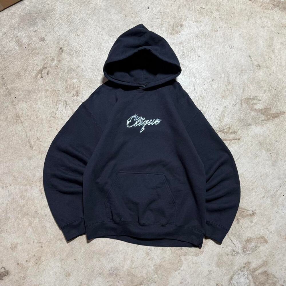 Black Clique Graphic Hoodie
